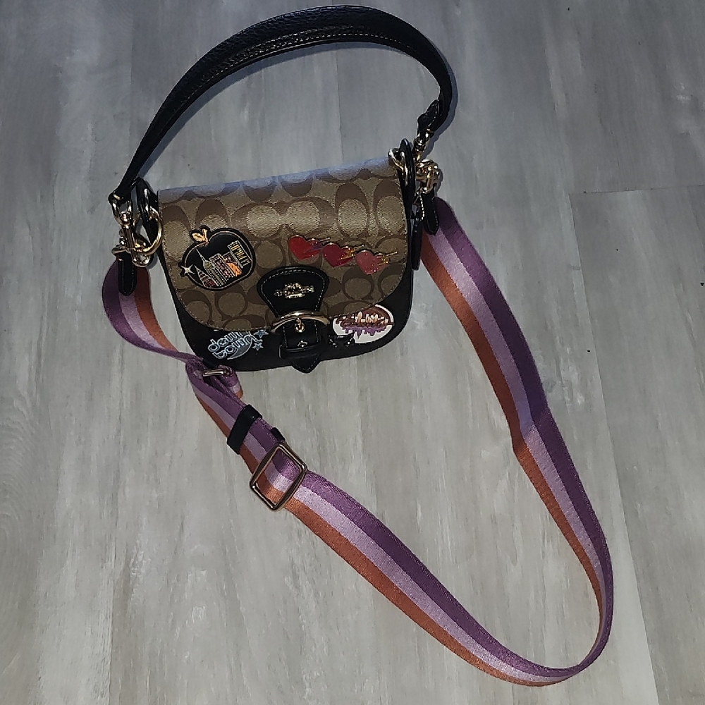 Coach Kleo Shoulder Bag 17 Limited Edition NYC Patches
